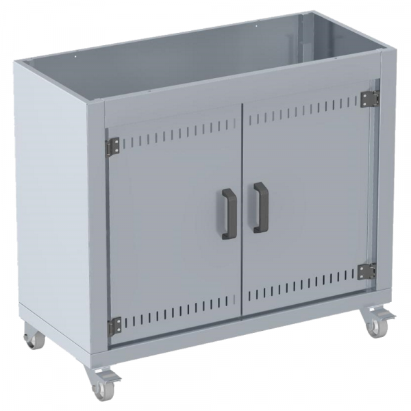 Base cabinet serie m 1 shelf, doors and wheels - 1200x500x890 mm - 53A815N0 Eurast