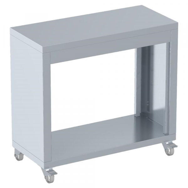 Support table 1 shelf and wheels - 800x450x930 mm - 53531EN0 Eurast