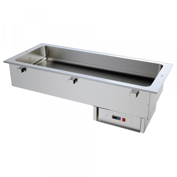 Drop-in / bain marie hot tank for 2 gn 1/1-150 - 770x610x415 mm - 1600 W 230/1V - 11020HM8 Eurast