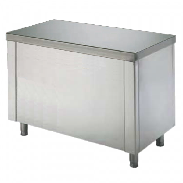 Mueble caliente liso self-service 2 estantes 1200x700x850 mm